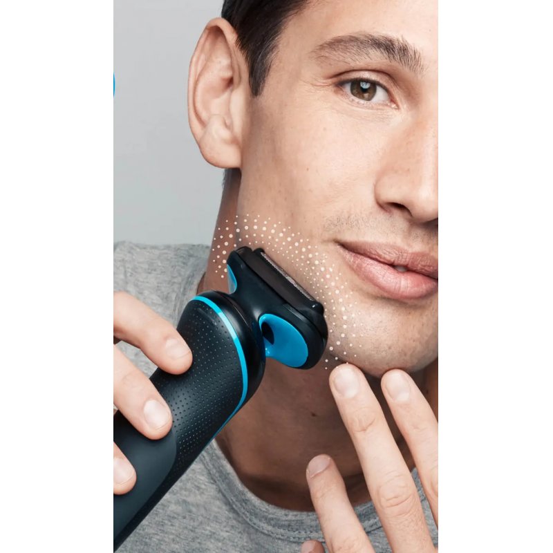 Braun 51-B1000s Rasoir à grille Tondeuse Noir, Bleu