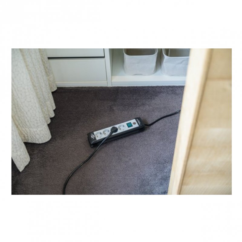Brennenstuhl 1951540101 power extension 5 m 4 AC outlet(s) Indoor Black, White