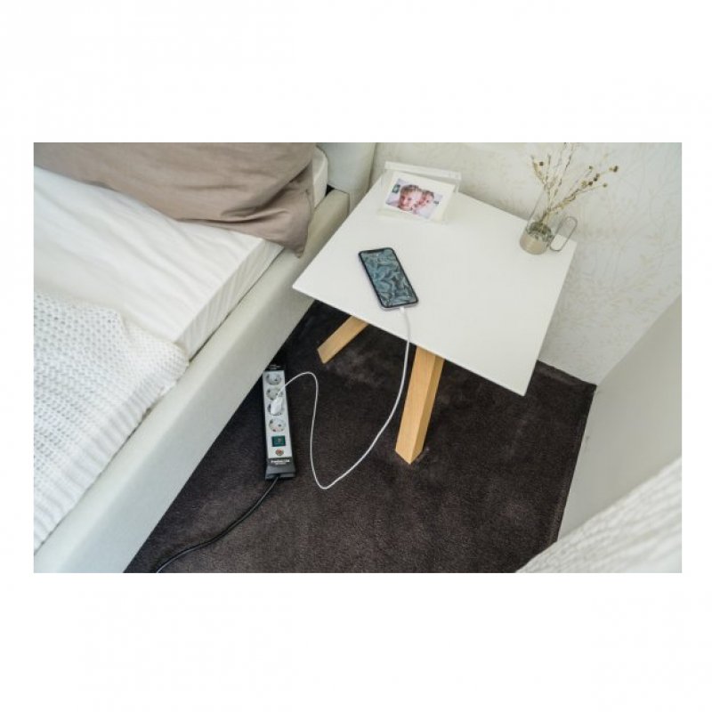 Brennenstuhl Premium-Line 4fach sw/ligrau *DE* 5m H05VV-F3G1,5 mit Schalter