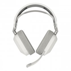 Corsair HS80 MAX Wireless Headset weiß -Kabelloses Gaming-Headset mit dynamischer RGB-Beleuchtung auf jeder Ohrmuschel