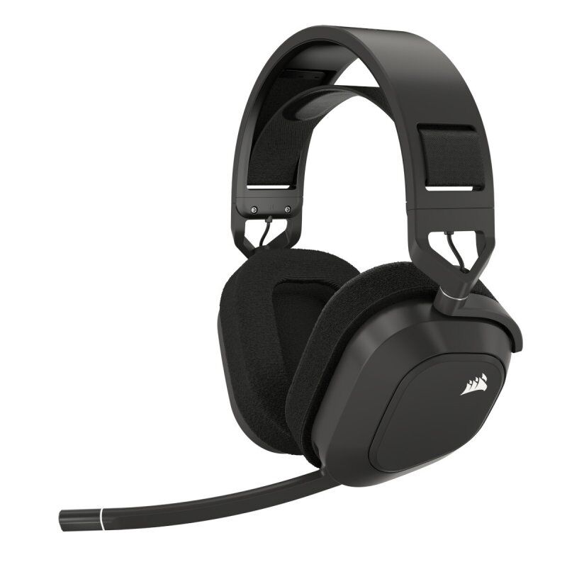Corsair HS80 MAX Wireless Headset stahlgrau -Kabelloses Gaming-Headset mit dynamischer RGB-Beleuchtung auf jeder Ohrmusc