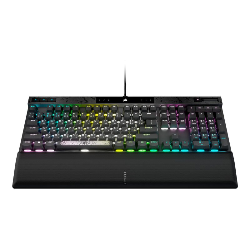 Corsair K70 MAX RGB Gaming Tastatur - Magnetisch-mechanische RGB Gaming-Tastatur, anpassbare Betätigung, stahlgrau