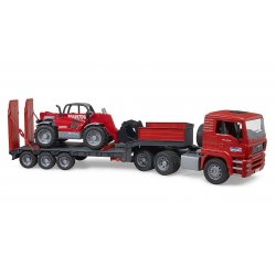 BRUDER MAN TGA Tiefl. m Manitou Teleskop  02774