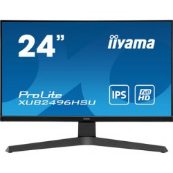 60,5cm/23,8'' (1920x1080) iiyama ProLite XUB2496HSU-B 16:9 1ms HDMI DisplayPort USB-C VESA Pivot Speaker Full HD Black