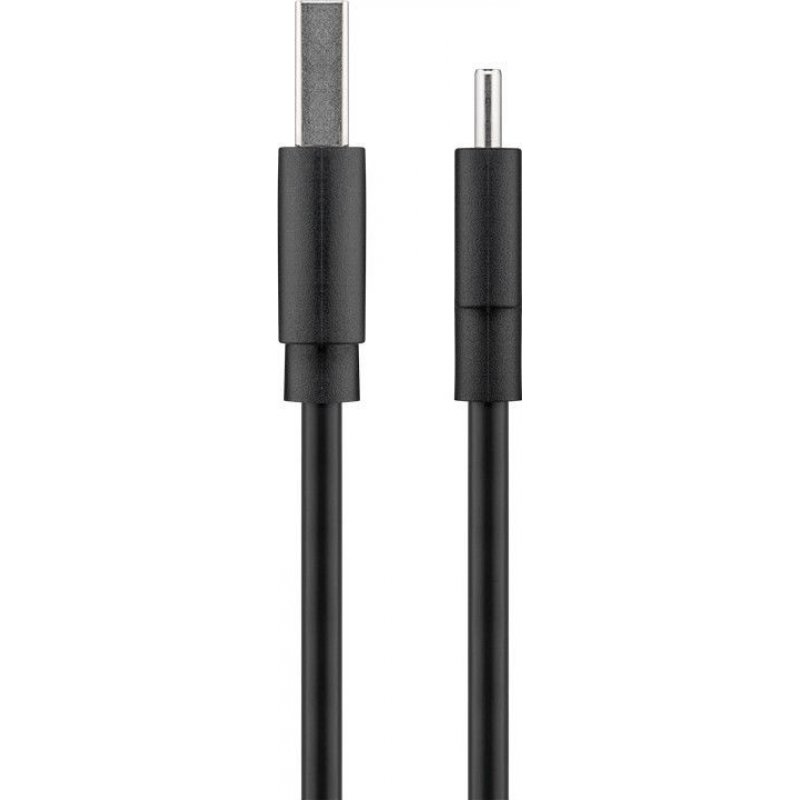USB2.0 Typ A (ST)  USB-C (ST) 3m goobay Black