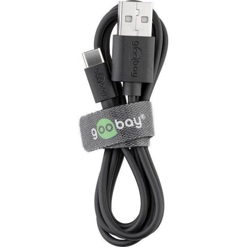 Goobay 59124 USB cable 3 m USB 2.0 USB A USB C Black