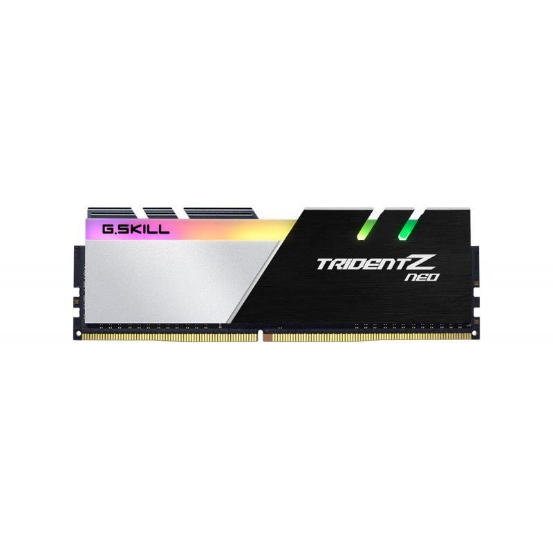 3600 G.Skill compatible TridentZ Neo Series Kit 4x 32GB CL18 Black/Silver RGB