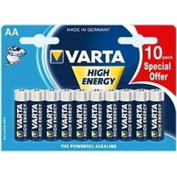 Varta High Energy AA 10-pack Batterie à usage unique Alcaline