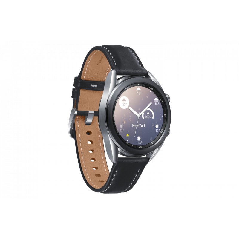 Samsung Galaxy Watch3 3.05 cm (1.2") Super AMOLED 41 mm Digital 360 x 360 pixels Touchscreen Silver Wi-Fi GPS (satellite
