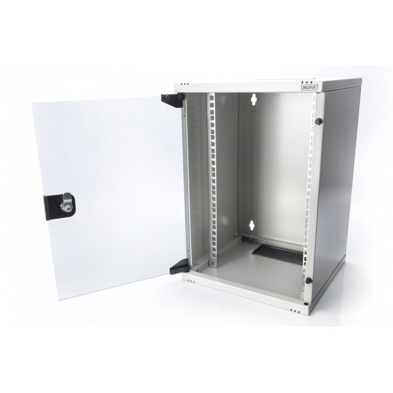 NWS 254 mm (10") 9HE Wandgehäuse 464x312x300 mm, Farbe Grau (RAL 7035) DIGITUS Professional