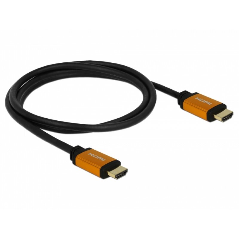 DeLOCK 85728 HDMI cable 1.5 m HDMI Type A (Standard) Black, Gold