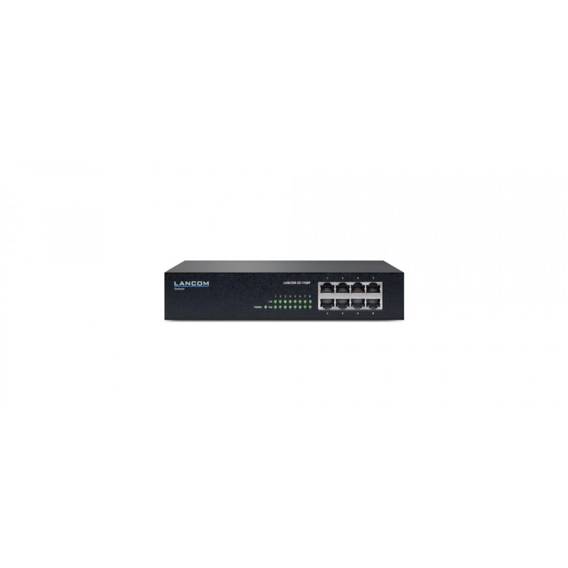 Lancom Systems GS-1108P Non-géré Gigabit Ethernet (10/100/1000) Connexion Ethernet, supportant l'alimentation via ce p
