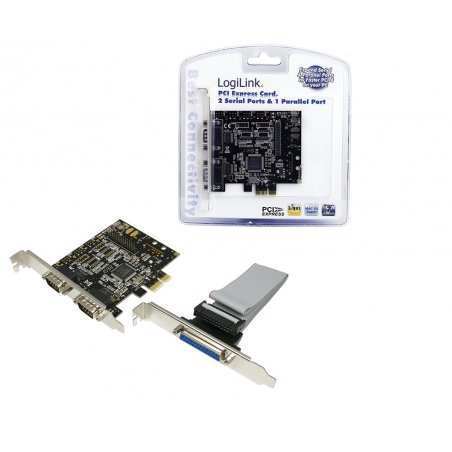 seriell PCIe 2x+1x parallel LogiLink compatible