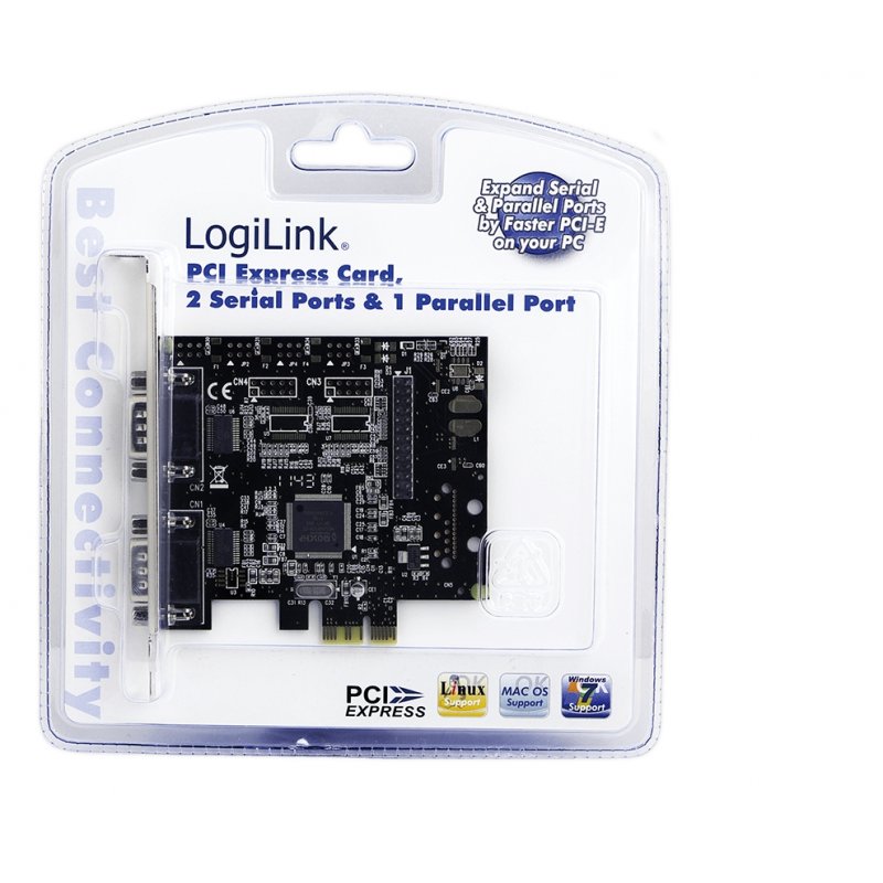 seriell PCIe 2x+1x parallel LogiLink compatible