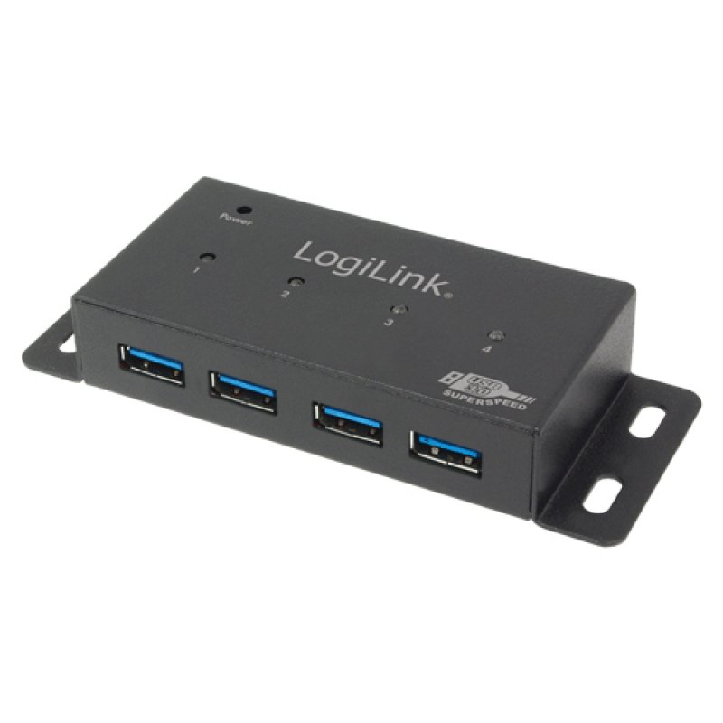 USB3.0 4x LogiLink compatible Metal + Netzteil