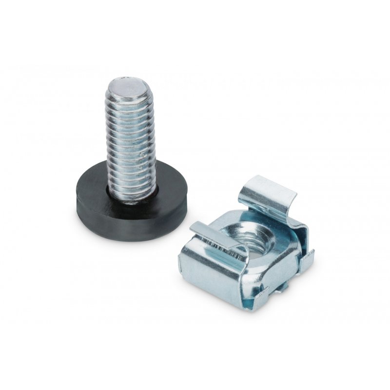 NWSZ Installationsmaterial, Schraubenset Digitus compatible 50 Stk., M6 50xM6 Schrauben,50xM6 Muttern,50xM6 Unterlegs. S