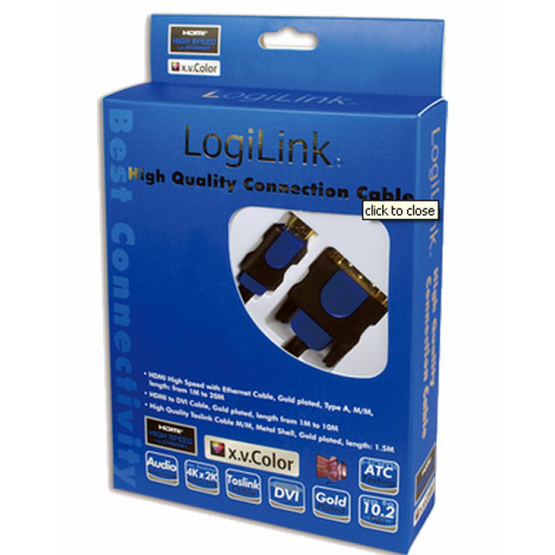 HDMI  DVI (ST - ST) 5m Box LogiLink compatible
