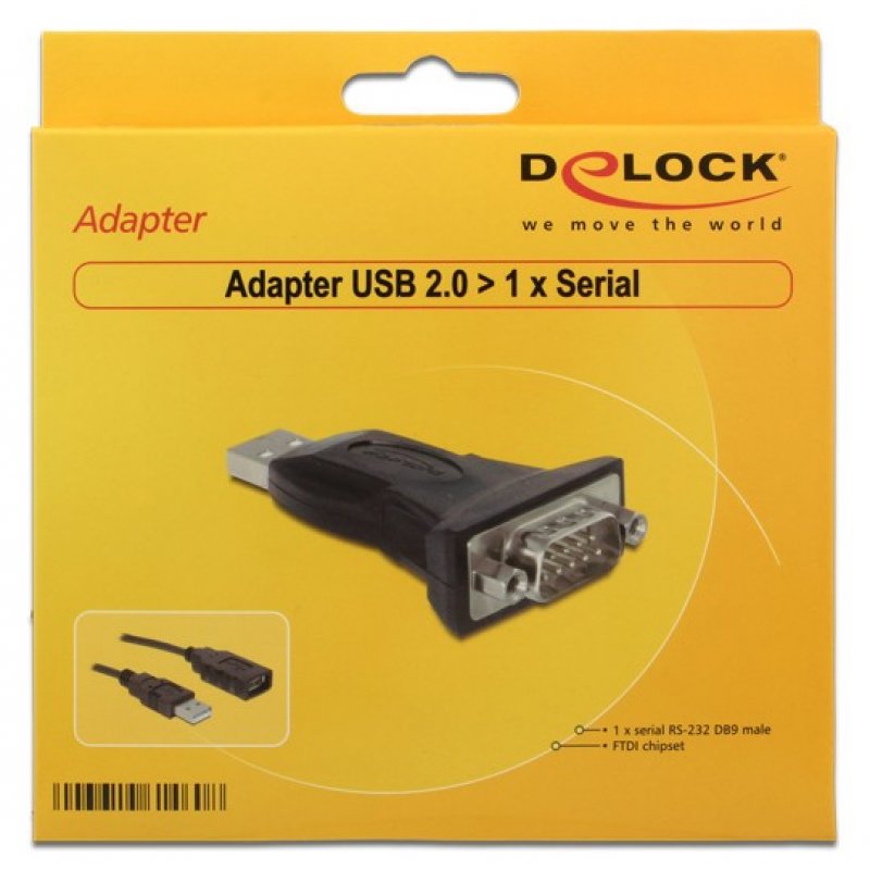 DeLOCK USB2.0 to Serial Adapter - Serieller Adapter