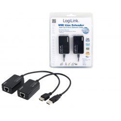 LogiLink Line Extender USB via CAT5/6 interface cards/adapter