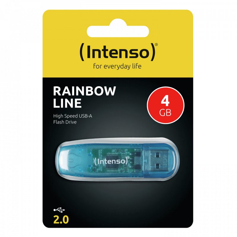 Intenso Rainbow Line lecteur USB flash 4 Go USB Type-A 2.0 Bleu
