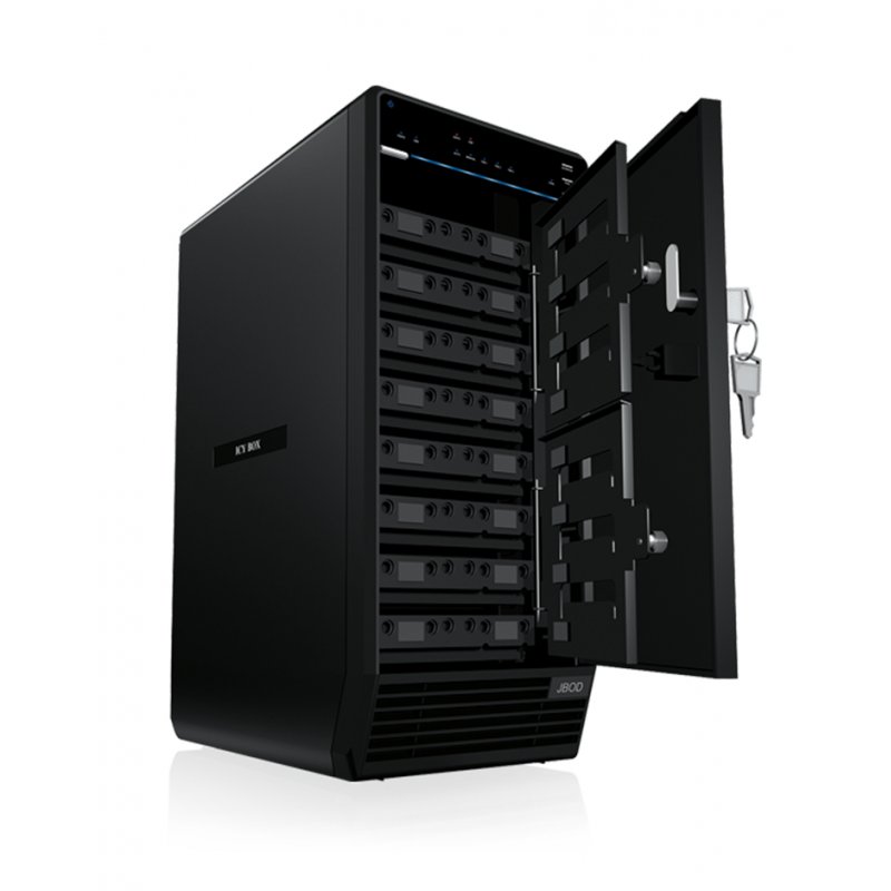 3,5 8cm SATA 8xSATA 3,5" zu 1xUSB 3.0 + 1xeSATA, JBOD ICY BOX