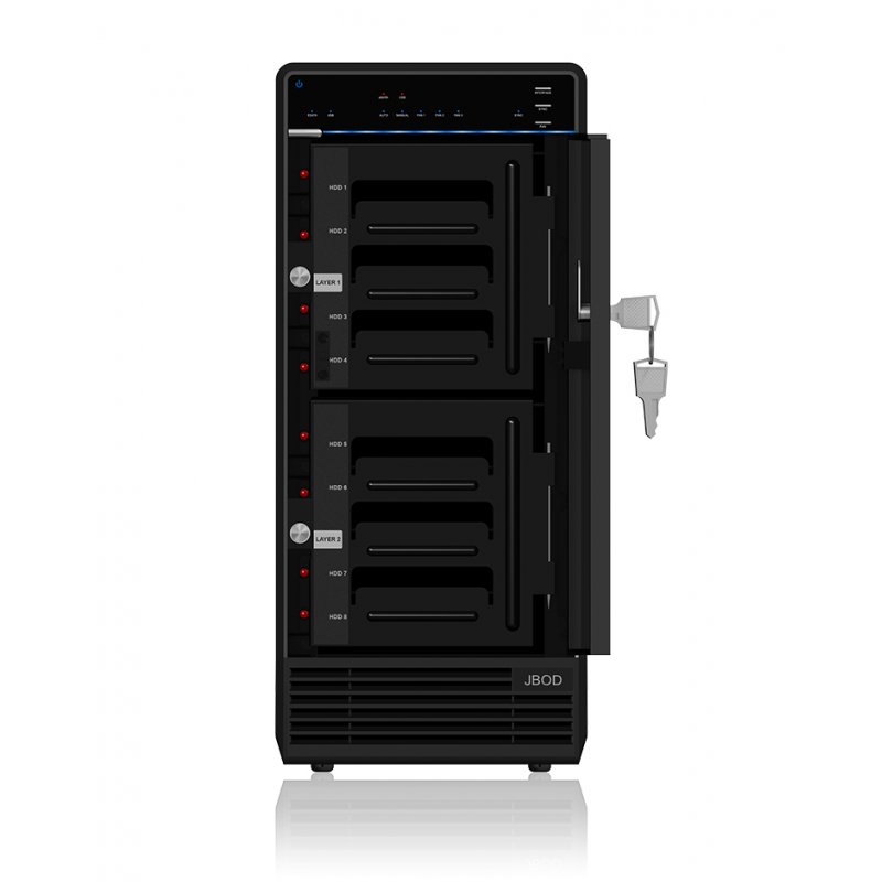 ICY BOX IB-3680SU3 HDD enclosure Black 3.5"