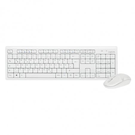 LogiLink ID0104W clavier Souris incluse USB Allemand Blanc