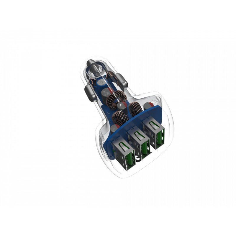 Auto Ladegerät GreenCell compatible PowerRide 3xUSB Ultra Charge 12/24V 54W Black