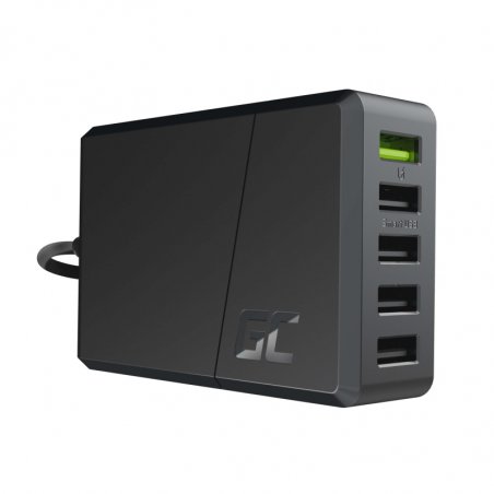 Ladegerät GreenCell compatible Charge Source 5xUSB Smart/Ultra Charge 52W Black