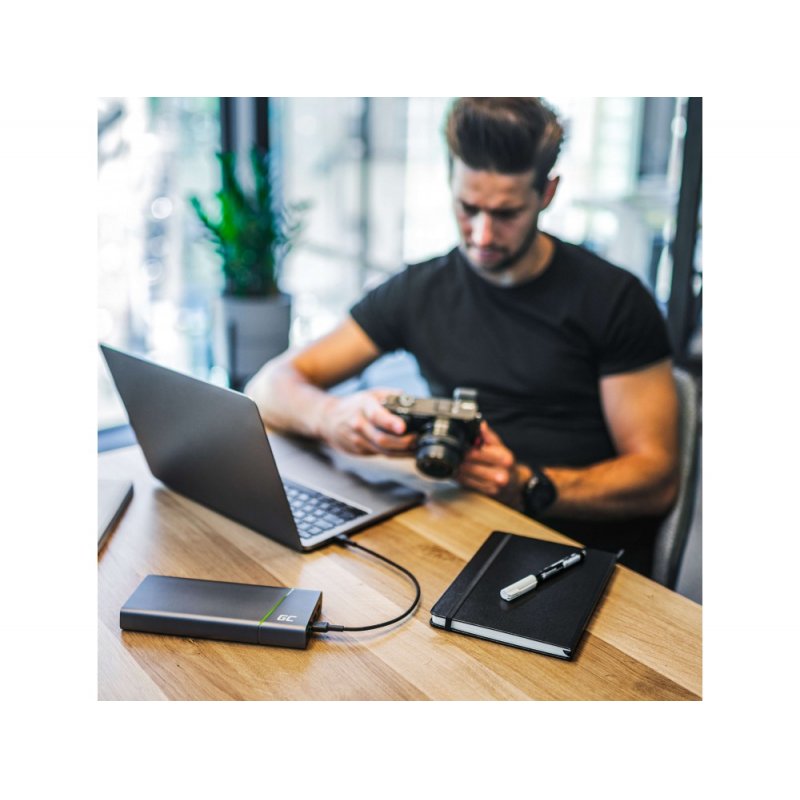 Powerbank GreenCell compatible PowerPlay Ultra 2xUSB 2xUSB-C Power Delivery 26800mAh 128W Black