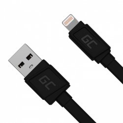 USB  Lightning (ST - ST) 0,25m GreenCell compatible Black