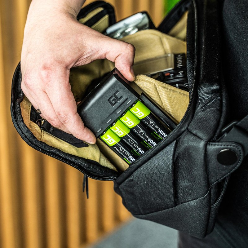 Green Cell GC VitalCharger battery charger Household battery USB