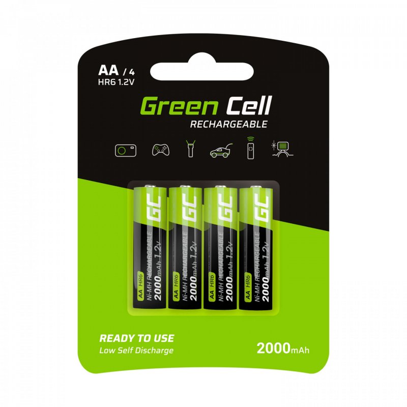 Akku 4xAA HR6 2000mAh GreenCell compatible