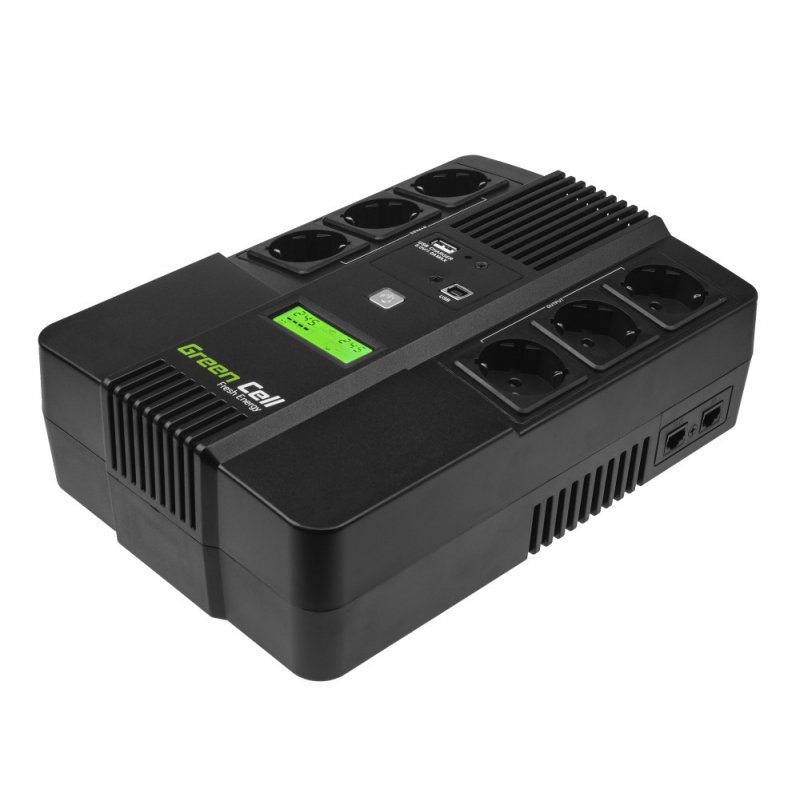 GreenCell compatible AiO 800VA 480W Überspannungsschutz 230V Black