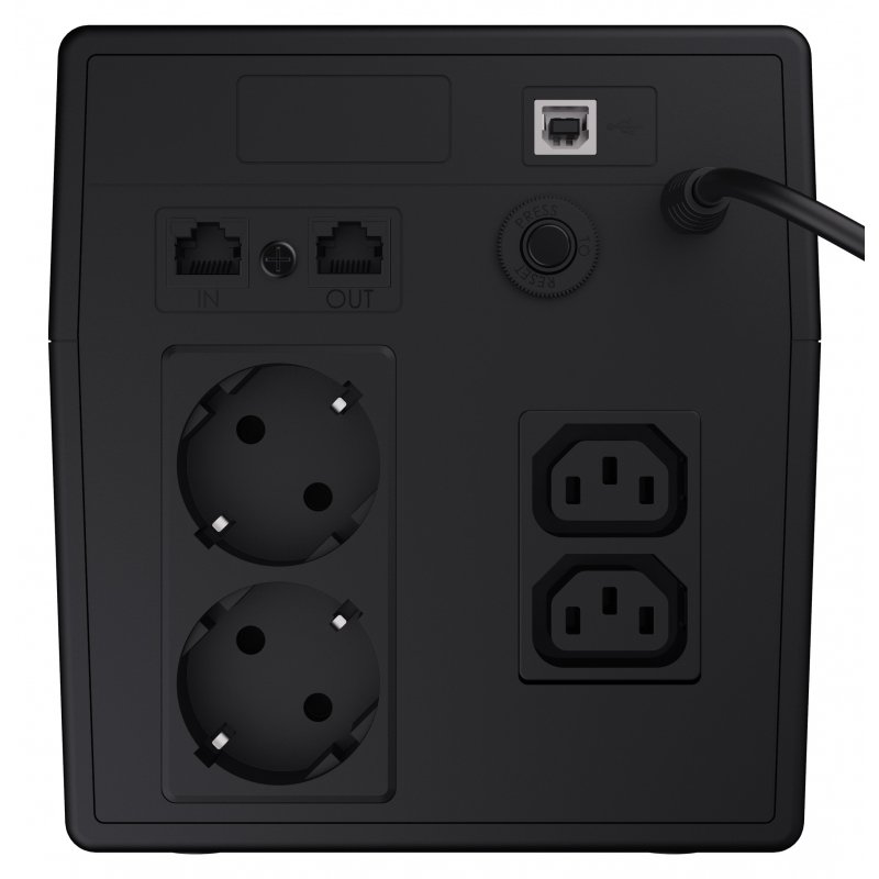 GreenCell compatible 1000VA 700W Überspannungsschutz 230V Black