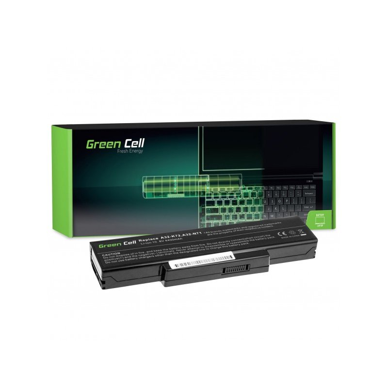 GreenCell compatible für Asus A32-K72 K72 K73 N71 N73 / 11,1V 4400mAh