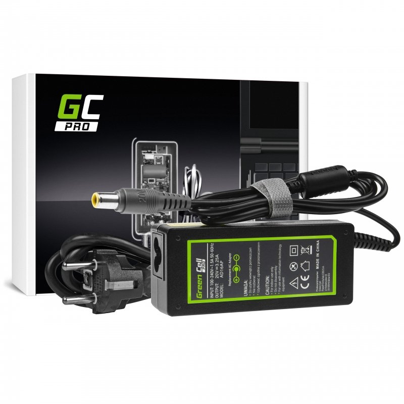 Green Cell AD16AP adaptateur de puissance & onduleur Intérieure 65 W Noir
