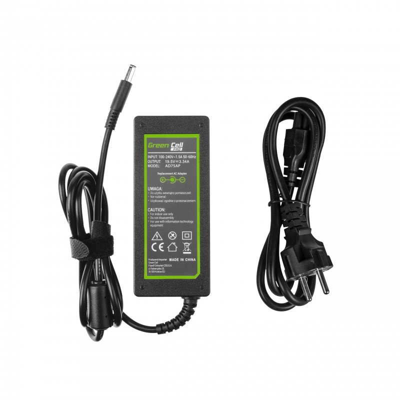 GreenCell compatible PRO 19.5V 3.34A 65W für Dell Inspiron 15 3543 3558 3559 5552 5558 5559 5568 17 5758 5759