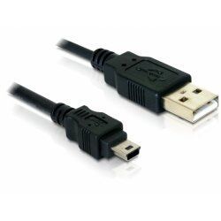 DeLOCK 82252 USB cable 1.5 m USB 2.0 USB A Mini-USB B Black