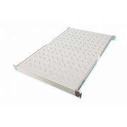 NWSZ Fachboden 19" Digitus compatible zum Festeinbau in 1000 mm tiefe Schränke perforiert, Farbe Grau (RAL 7035), bis z