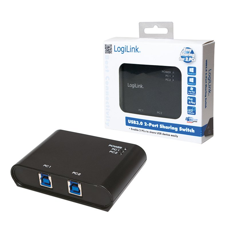 USB-Switch 2PC  1USB-Device USB3 Logilink