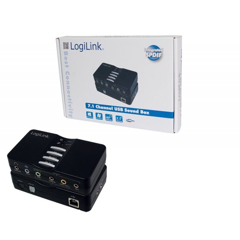 Carte son USB 7.1 LogiLink compatible Soundbox 7.1