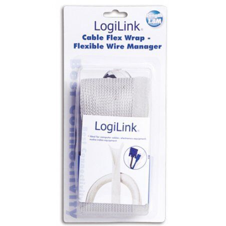 Management Kabelschlauch PET flexibel 1,8m LogiLink compatible Grey