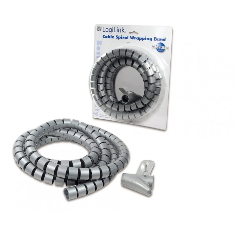 LogiLink KAB0013 serre-câbles Argent