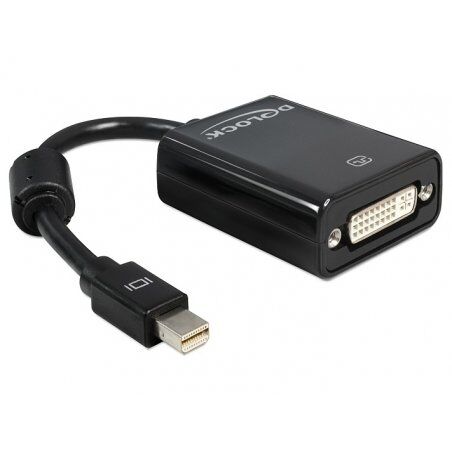 DeLOCK Adapter mini Displayport 0,18 m DVI-I Noir