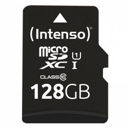 128GB Intenso compatible MicroSDXC 45MB/s +Adapter