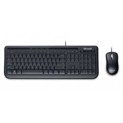 Microsoft Wired Desktop 600, DE clavier Souris incluse USB QWERTZ Noir