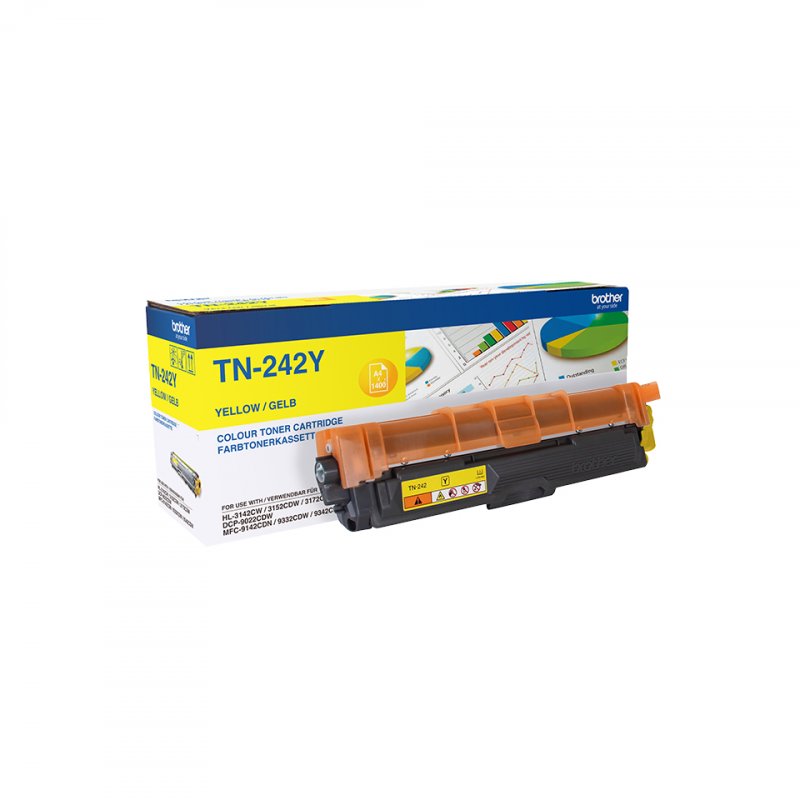 Brother TN-242Y Cartouche de toner 1 pièce(s) Original Jaune