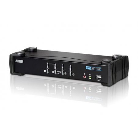 ATEN CubiQ CS1764A - KVM-/Audio-Switch - 4 Anschlüsse