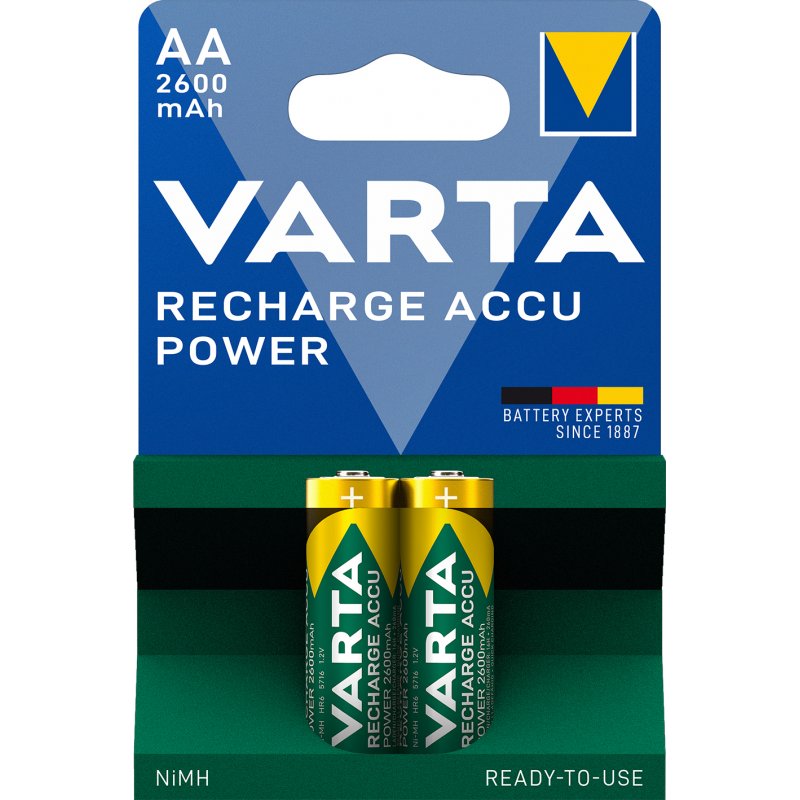 Akku VARTA AA Mignon NiMH HR06 1.2V/2600mAh 2Pack